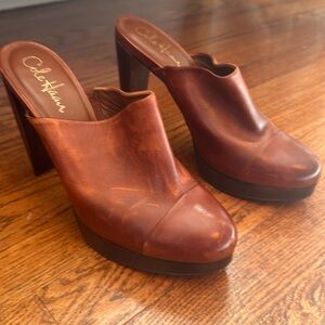 Cole Haan platform clogs